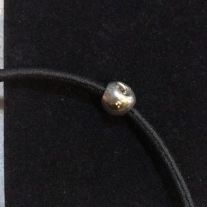 Pandora Two Tone Apple with Worm Charm wt 14K